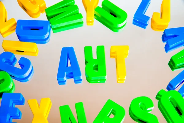 Letters on a white background — Stock Photo, Image