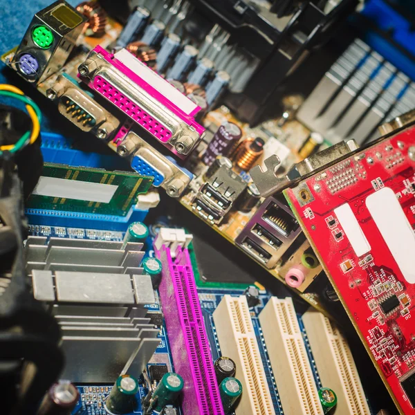 Computer parts close-up — Stock Photo, Image