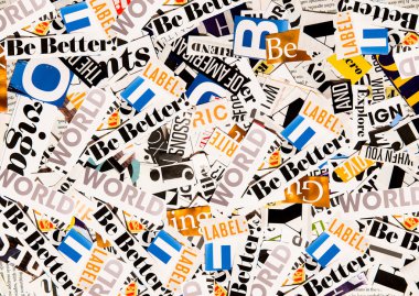 harfleri ile arka plan