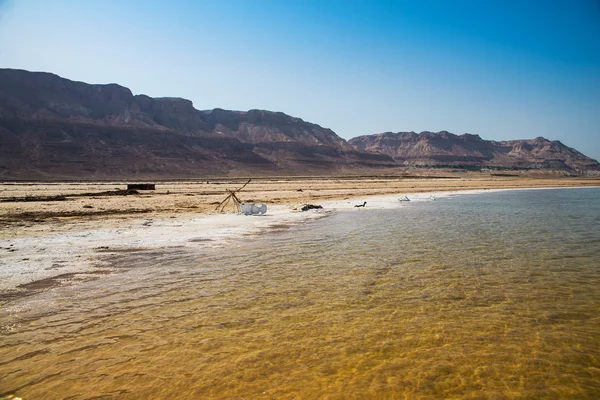 Paisagem com mar morto — Fotografia de Stock