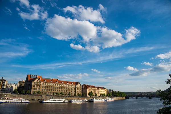 Řeka Vltava v Praze — Stock fotografie