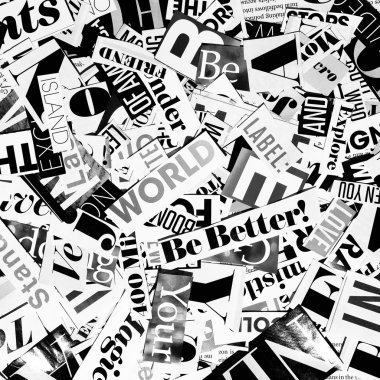 harfleri ile arka plan