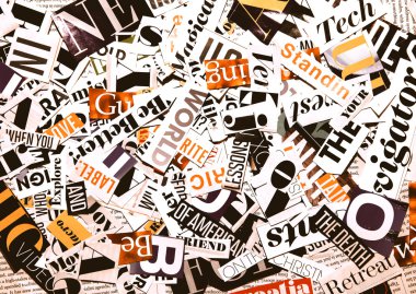 harfleri ile arka plan