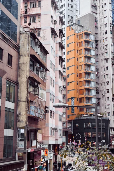 Hong Kong Januari 2019 Centraal Gedeelte Van Stad Met Veel — Stockfoto