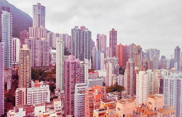 Velké Množství Obytných Budov Hong Kongu — Stock fotografie