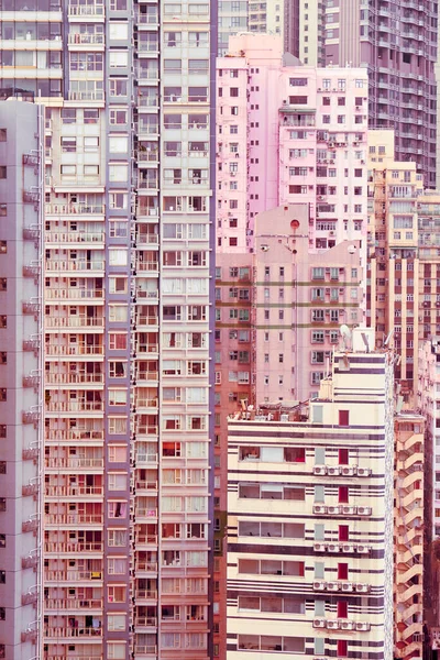 香港的高层住宅楼宇景观 — 图库照片