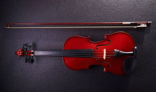 Violin Bow Black Background — Stock Photo, Image