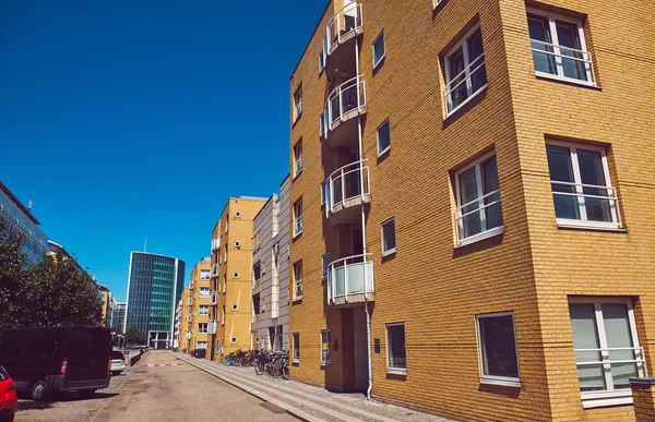 Budynki Mieszkalne Murowane Kopenhadze — Zdjęcie stockowe