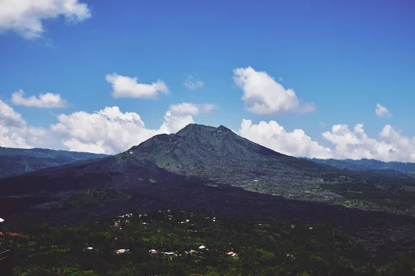 Paisagem Com Vulcão Monte Batur Bal — Fotografia de Stock