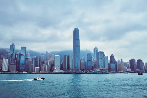 香港とビクトリア港の有名な景色 — ストック写真