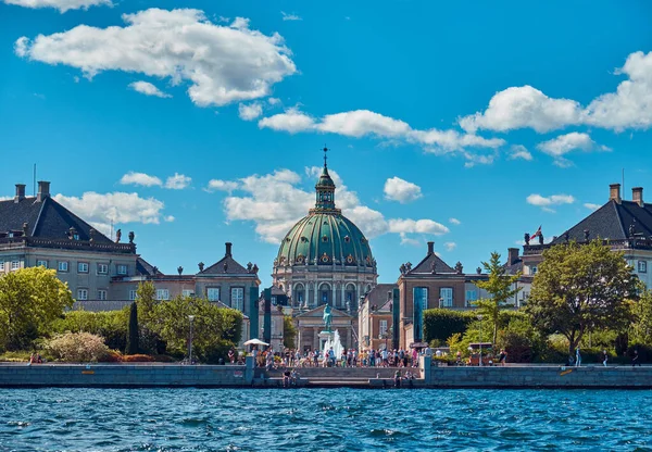 Amalienborg Den Danska Kungafamiljens Hem Köpenhamn Danmark — Stockfoto