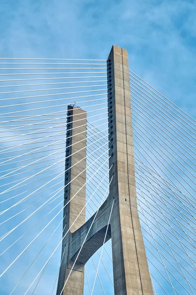 Landscape Part Vasco Gama Bridge Lisbon Portugal — Stock Photo, Image