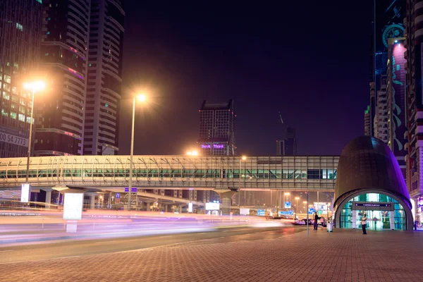 迪拜地铁站 — 图库照片