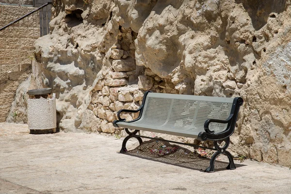 Bank in jerusalem — Stockfoto