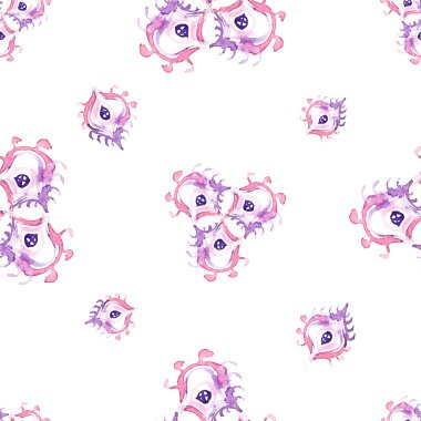 vektör soyut suluboya seamless modeli.