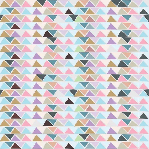 Texture tribal vectorielle sans couture. Triangle multicolore sans couture motif.. Vintage ethnique sans couture toile de fond. Des rayures Boho. Rayé vintage boho fond de style de mode . — Image vectorielle