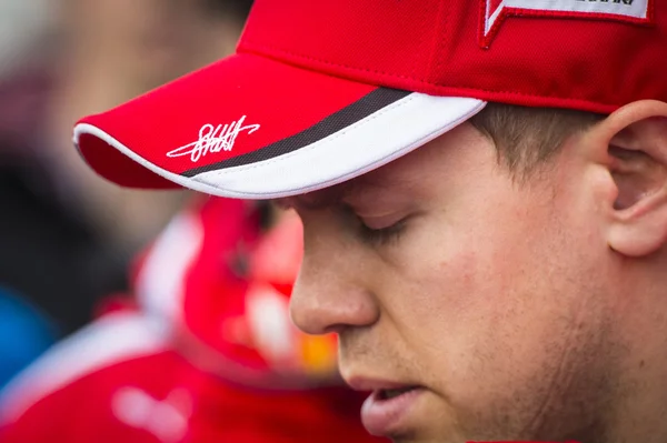 Sebastian Vettel Ferrari 2015 — Zdjęcie stockowe