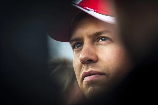 Sebastian Vettel Ferrari 2015 — Zdjęcie stockowe