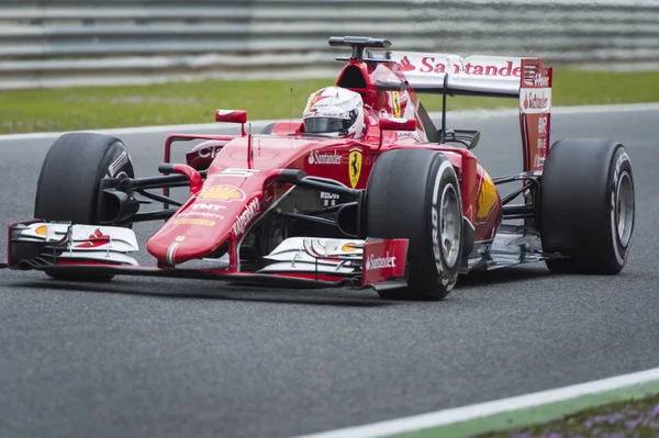 Sebastian Vettel Ferrari 2015 — Zdjęcie stockowe