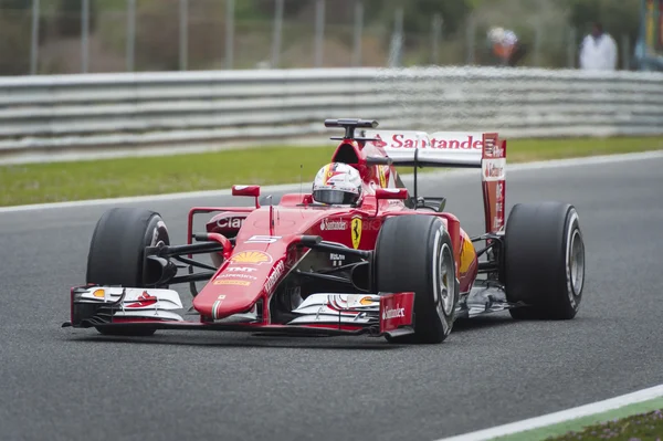 Sebastian Vettel Ferrari 2015 — Zdjęcie stockowe