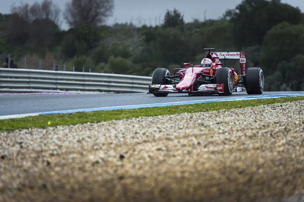 Sebastian Vettels Ferrari 2015 — Stockfoto