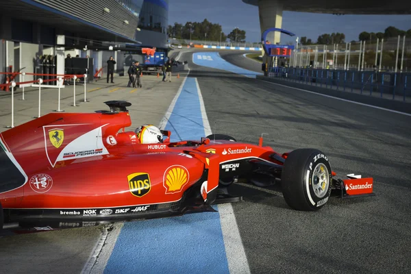 Sebastian Vettels Ferrari 2015 — Stockfoto