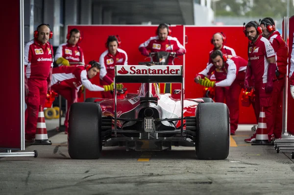 Sebastian Vettel Ferrari 2015 Images De Stock Libres De Droits