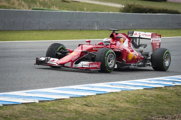 Kimi Raikkonen Ferrari 2015 — Stok fotoğraf