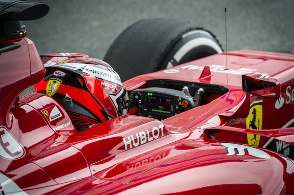 Kimi Raikkonen Ferrari 2015 — Stok fotoğraf