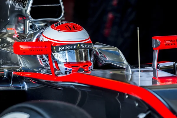 Jenson Button Jerez 2015 — Zdjęcie stockowe