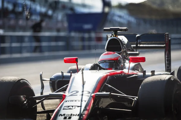 Jenson Button Jerez 2015 — Stockfoto