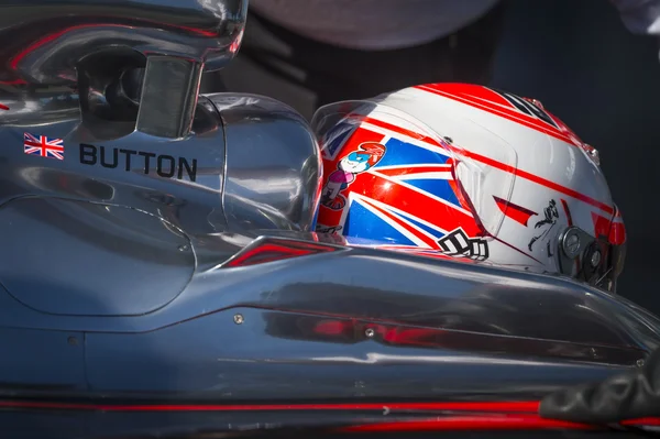 Jenson Button Jerez 2015 — Zdjęcie stockowe