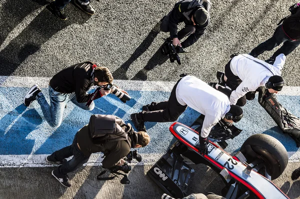 Jenson Button Jerez 2015 — Foto Stock