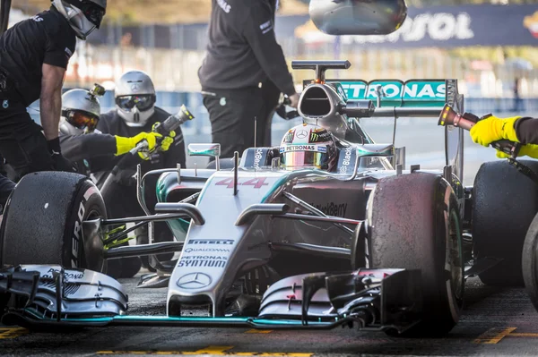 Lewis Hamilton Jerez 2015 — Stock Photo, Image