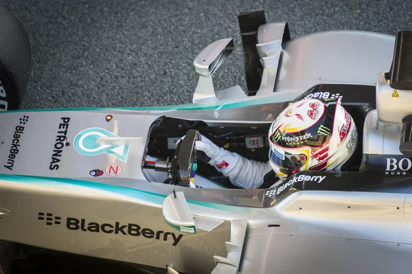 Lewis Hamilton Jerez 2015 — Zdjęcie stockowe