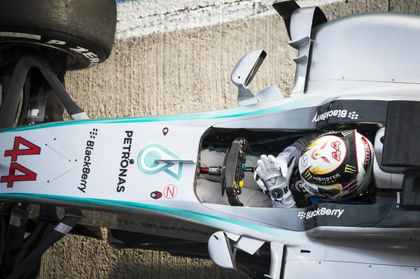 Lewis Hamilton Jerez 2015 — Zdjęcie stockowe