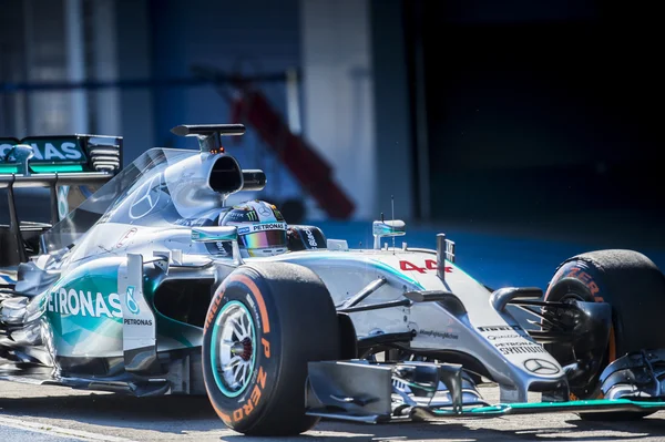 Lewis Hamilton Jerez 2015 Stock Image