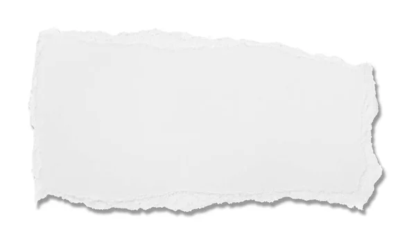 Колекція Білих Рваних Шматочків Паперу Білому Тлі Кожен Знімається Окремо — стокове фото