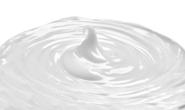 Крупным Планом Белого Крема Красоты Контейнере Белом Фоне — стоковое фото