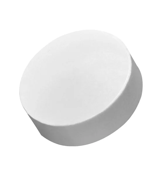 Close White Pill White Background — Stock Photo, Image