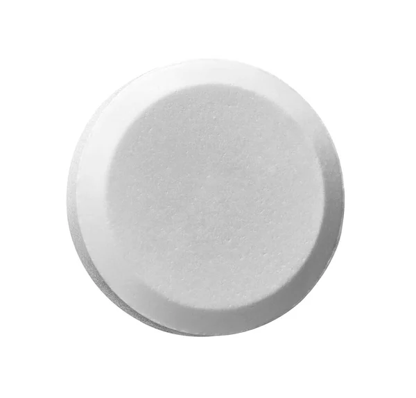 Close White Pill White Background — Stock Photo, Image