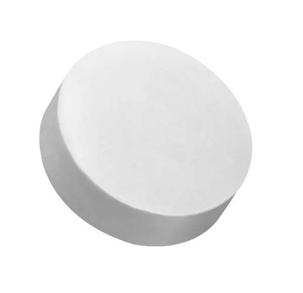 Close White Pill White Background — Stock Photo, Image