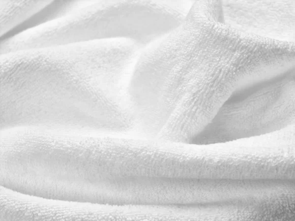 Close White Towel Bathroom White Background — Stock Photo, Image