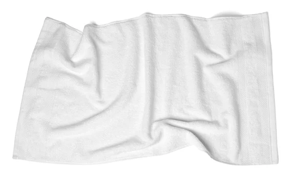Perto Travesseiro Branco Fundo Branco — Fotografia de Stock