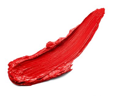 Beyaz arkaplandaki ruj boyasını kapat