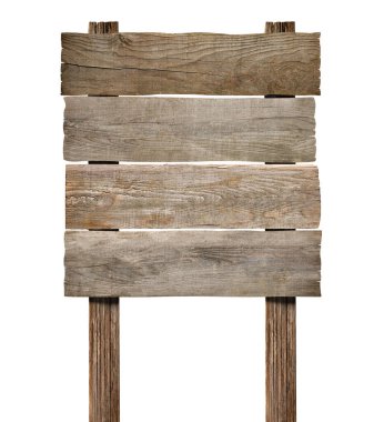 Beyaz arkaplanda ahşap bir tabelayı kapat