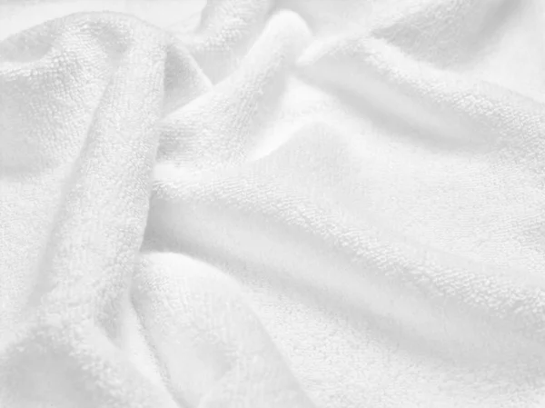 Close White Towel Bathroom White Background — Stock Photo, Image