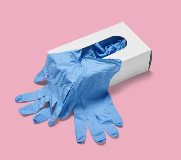 Latex glove protective protection virus corona coronavirus epidemic disease medical health hygiene — Stock Photo, Image