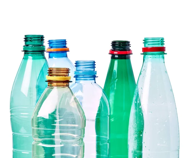 Bottiglia di plastica contenitore di acqua riciclo rifiuti ambiente bevanda vuota bevanda — Foto Stock