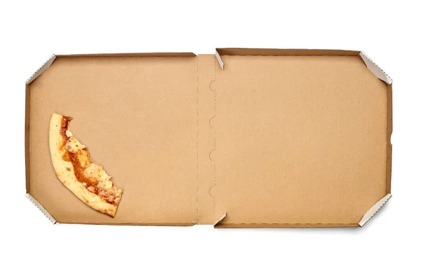 Pizza box food cardboard delivery package meal dinner lunch — Stock Photo, Image